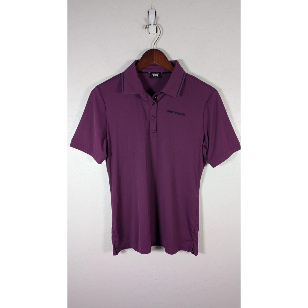 PXG Polo Shirt Womens Small‎ Purple Parsons Xtreme Golf Stretch Tech Performance